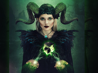 Maleficent Poster Design disney disney poster graphic design maleficent movie poster photoshop photoshop art photoshop manipulation