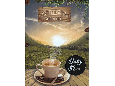 Coffee Shop - Poster Design branding coffeeshop cover design creative design creative design design design banner movie poster photoshop photoshop art photoshop manipulation