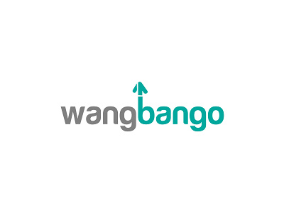 Wangbango arrow branding design flat illustrator logo minimal modern typography ux vector