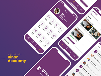 Binar Academy Mobile Application - Revamping UIUX Design binar academy bootcamp course elearning learning app learning application online course redesign redesign app revamping ui ui app ui desing ui ux class user experience user interface ux