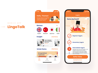 LingoTalk Application - UI UX Design