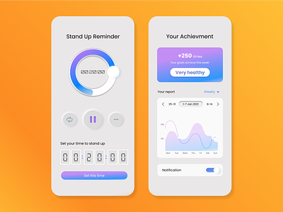 Daily UI 014 - Countdown Timer 100 daily ui challenge application countdown countdown timer daily ui daily ui 14 design reminder stand up timer ui user experience user interface ux