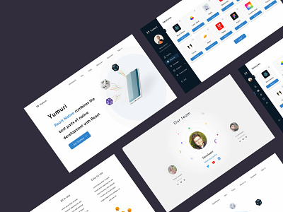 Web design - Startup - website - Yumuri about us b2c clean creative dashboard design interface landing minimalist product product design saas service startup ui user experience ux web web design website