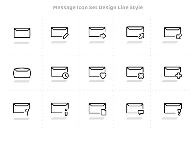 Message Icon Set Design Line Style design flatdesign icon icon design icon set iconography icons illustration line lineart lineicon message message app messageicon messager messaging app uidesign web design webdesign website design