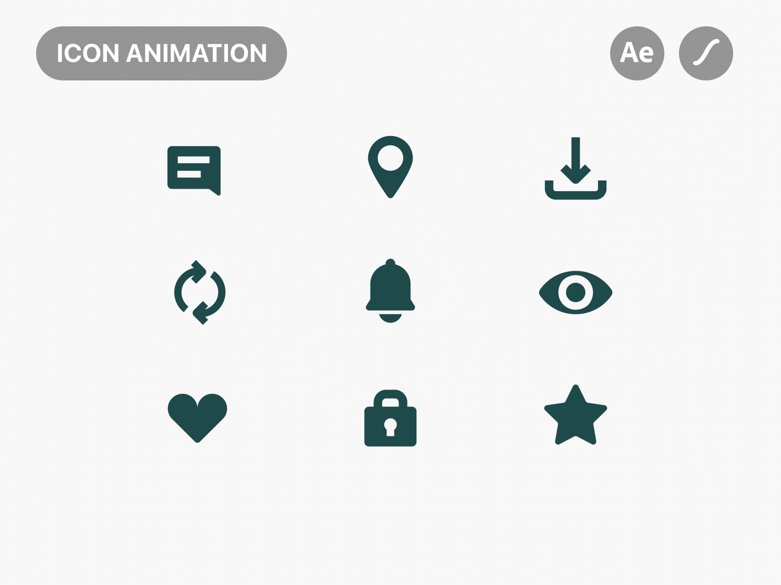 Lottie icons after effects animate app icons lottie mobile motion graphics