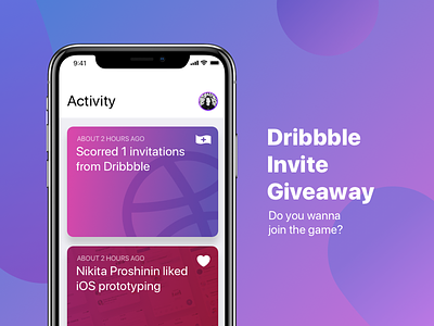 Dribbble invite dribbble dribbble invite giveaway giveaway inspiration invite iphone x iphonex