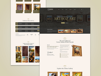 Arthoz - Art Exhibition Elementor Template kit ui ux website wordpress