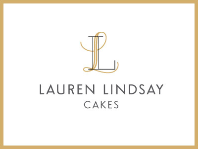 Lauren Lindsay Cakes Logo cake l logo monogram san serif script