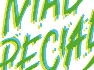 Getting weird. illustration lettering overlay typography