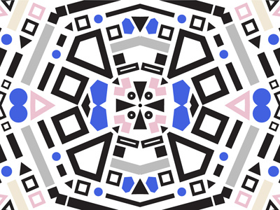 Geoscope Pattern bold geometric kaleidoscope pattern