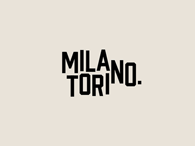 Milano Torino concept fun logo logotype playful sans serif typography