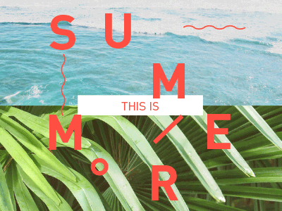 Summer holidays gif holidays summer type typography