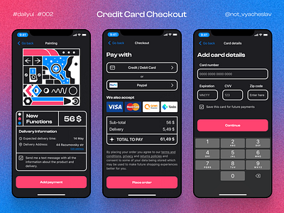 Credit Card Checkout | DailyUI 002