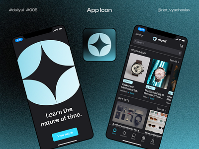 App Icon | DailyUI 005 005 app app icon dailyui logo ui watch app