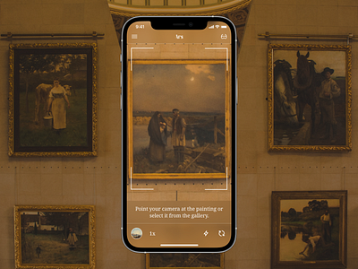 Ars — Scanner ar glasses ars art camera camera flash camera flip gallery ios mobile app museums painting scanner sharp icons tips ui ux visual search zoom