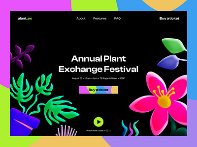 Plant Exchange Festival × Welcome Screen