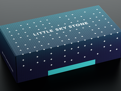 Little Sky Stone Package Design 3d blender cgi jewelry package design print render