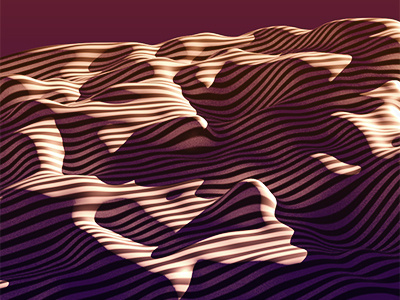 Dunes 3d blender cgi dunes landscape lines