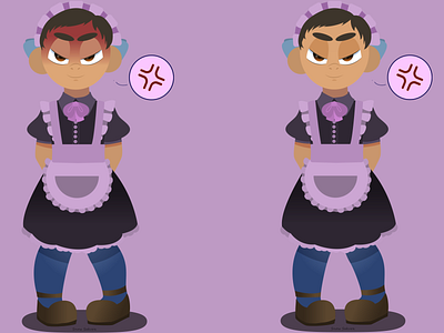 Maid outfit adobe illustrator