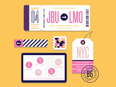 new yob! job new job passport stamp tag ticket travel