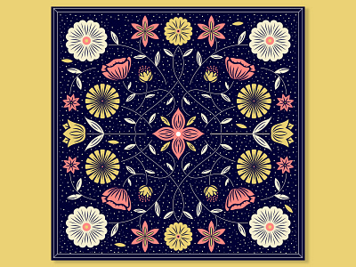 baandaanaa bandana fabric floral flower pattern textile