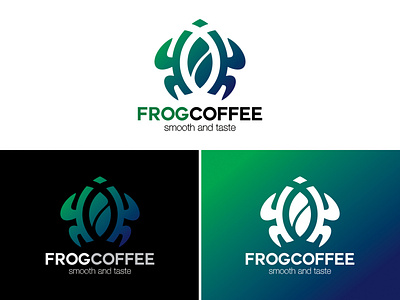 FROG LOGO COFFEE SHOP app frog frog coffee icon illustration logo logo desain logo frog logogram logotype vector