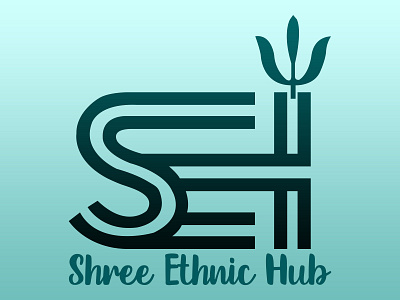 shree ethnic hub logo design