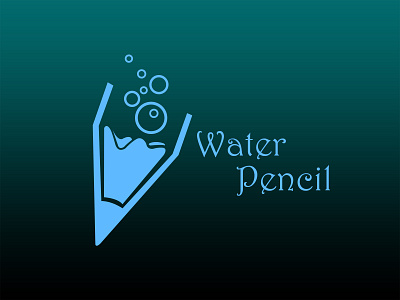 Water Pencil logo photoshop