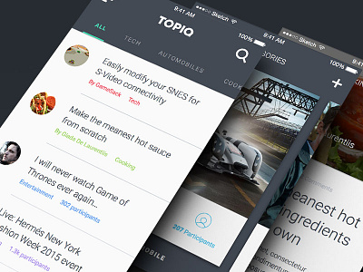 TOPIQ Progress card design ios iphone material material design shadow ui