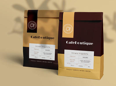 Package Design for CafeBoutique art branding design graphic design illustrator logo minimal package design packaging photoshop vector