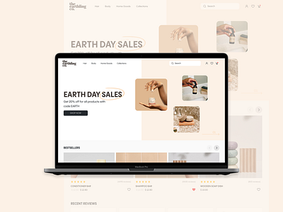 Redesign website for The earthing co.