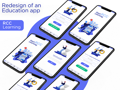 Redesign of an Education App. app education learning redesign ui ux