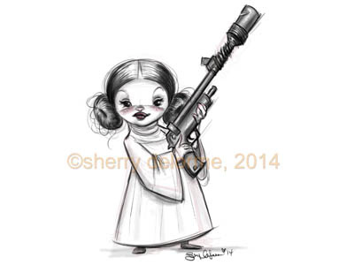 My Little Princess Leia character design princess leia sherry delorme