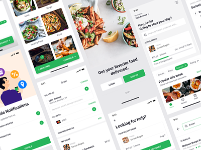 FREE Food Delivery App UI Kit - Figma