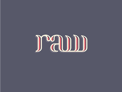 I like my type how I like my chicken. raw type typography