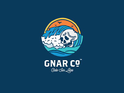 Gnar Co. Cabo branding logo mexico skull surf