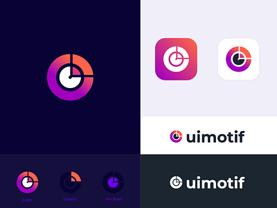 UIMOTIF app icon art branding design digital growth idea identity design illustration logo motif pinpoint pixel target technology typography ui vector web wifi