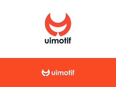 UIMOTIF Logo animation design art branding design devil elements icon idea illustration logo mark motif motion sketch smile symbol typography ui web website