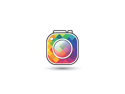 Snapix brand camera design icon logo photo pixel