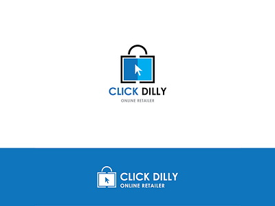 Click Dilly app bag design icon idea identity illustration logo mark online shopping technology