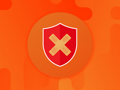 Patch Management antivirus cyber cyber risk cyber security design illustrator logo management orange color patch patch management security