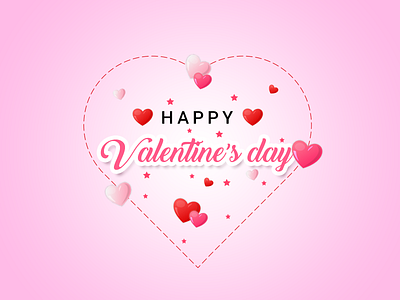 Valentine S Day 14th feb card frame happy valentines day heart heart togather love love background love you pink pink heart pngtree romance romantic vector vector background vector hearts vector pink