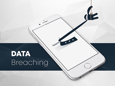 Data Breaching branding breaching cyber attack cyber security data data analytics design icon idea illustration mobile passwords steeling password ui vector