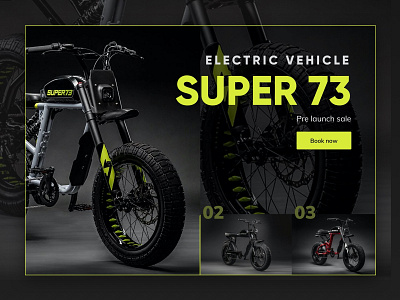 Super 73 bike product page concept branding concept design minimal redesign typography ui ux web website