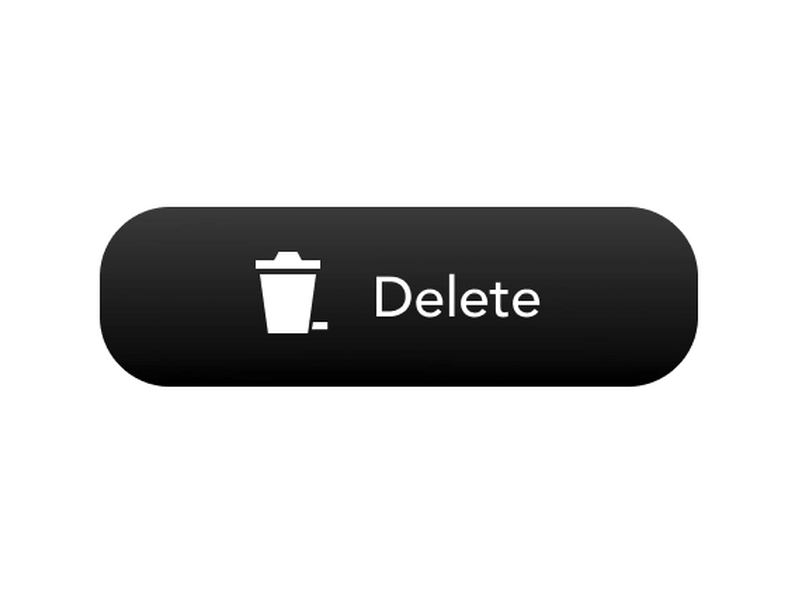 "Delete" button microinteraction animated gif animation button concept delete design interaction interaction animation interactiondesign interactive design minimal typography ui uidesign ux uxui