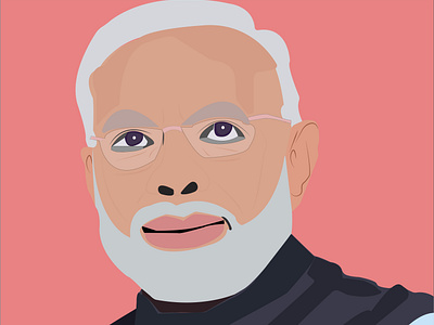 Vector Portrait Modi Ji