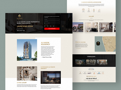 Al-Naeem Residency Website Landing Page al naeem residency arun kumar graphic design landing page real estate landing page ui uiux design user experience design user interface web design web designing web development website design