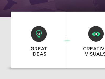 JP Process icon lightbulb purple site teal ui web