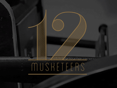 12 Musketeers - 2014 - Website [GIF] 12 musketeers 2014 calendar gif letter press letterpress ui web website