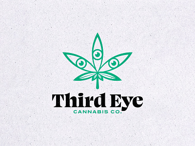 LOGO 13/30 - Third Eye Cannabis Co. cannabis dispensary eye leaf logo third eye weed